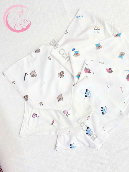 Set 5 yếm tam giác sợi tre Avaler