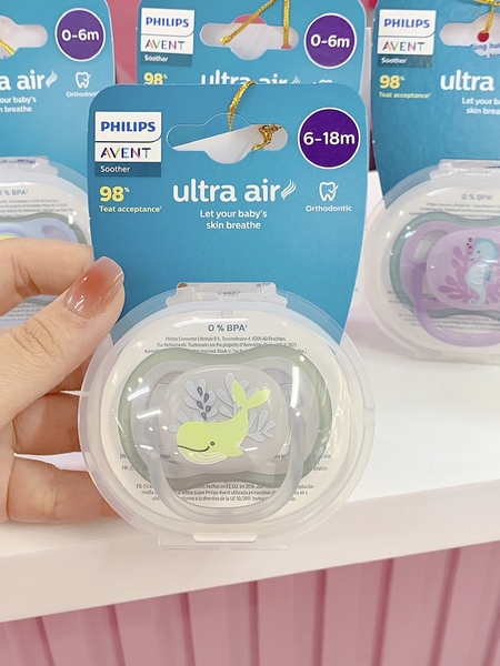 Ty ngậm thông khí Ultra Air Philips Avent cho bé