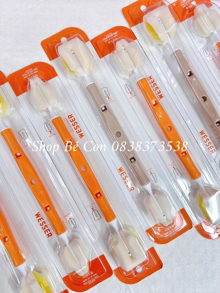 Cọ rửa bình Wesser 2 đầu