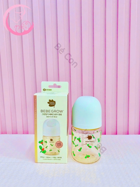 Bình sữa BeBeGrow Green Finger PPSU