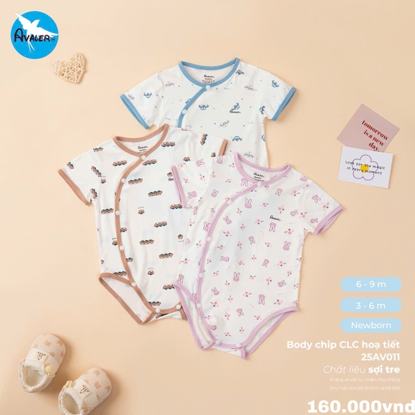 Body chip cộc họa tiết 26AV011