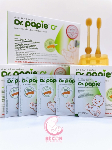 Gạc rơ răng miệng Dr.papie hộp 30 gói