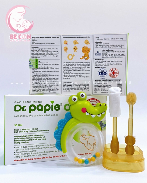 Gạc rơ răng miệng Dr.papie hộp 30 gói