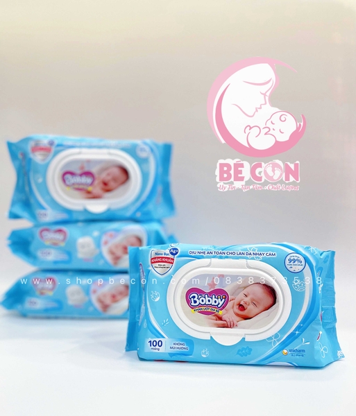 Khăn ướt Bobby loại 80 tờ