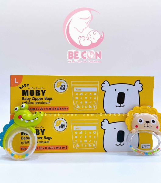 Túi zip đa năng Baby Moby (24 túi/hộp)