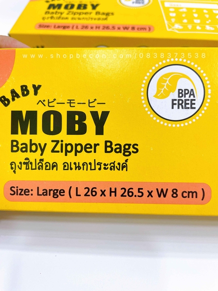 Túi zip đa năng Baby Moby (24 túi/hộp)