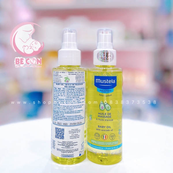 Baby oil Mustela