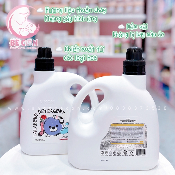 Nước giặt thuần chay Lalabebe K-mom Hàn Quốc Ban Mai