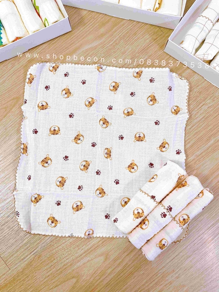 Hộp 6 Khăn sữa Muslin Boona