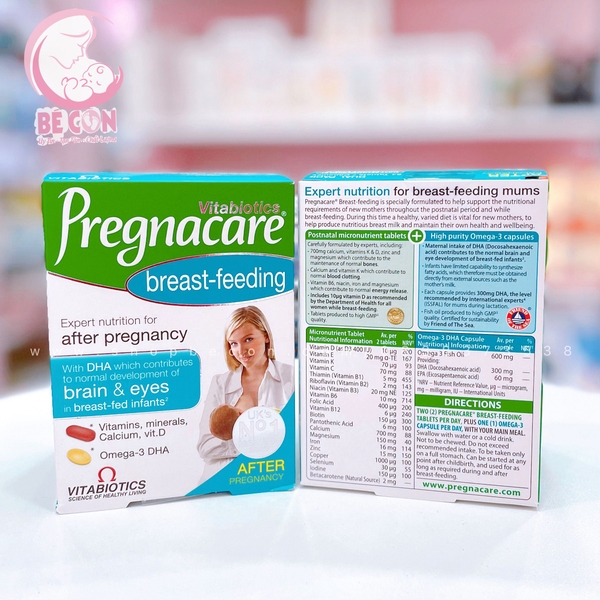 Vitamin tổng hợp cho mẹ sau sinh Pregnacare Breast-feeding