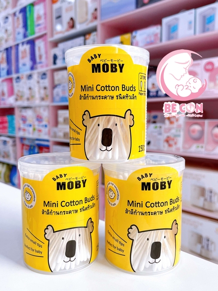 Tăm bông Moby 150 que hai đầu