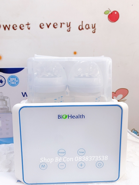 Máy hâm sữa hai bình thông minh BH9100 Biohealth