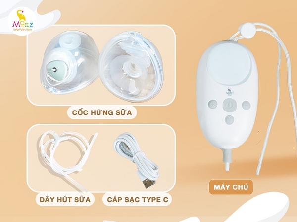 Máy hút sữa điện đôi Moaz BéBé MB075