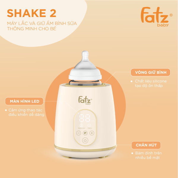 Máy lắc và giữ ấm bình sữa thông minh cho bé Shake 2