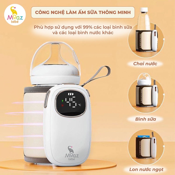 Túi ủ bình sữa tích điện di động Moaz BéBé MB – 081