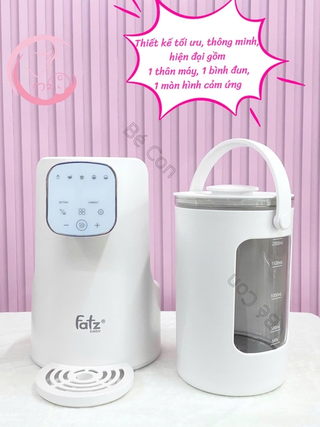 Máy Đun Và Hâm Nước Pha Sữa Thông Minh Tiện Lợi Fatzbaby Smart 5 Plus