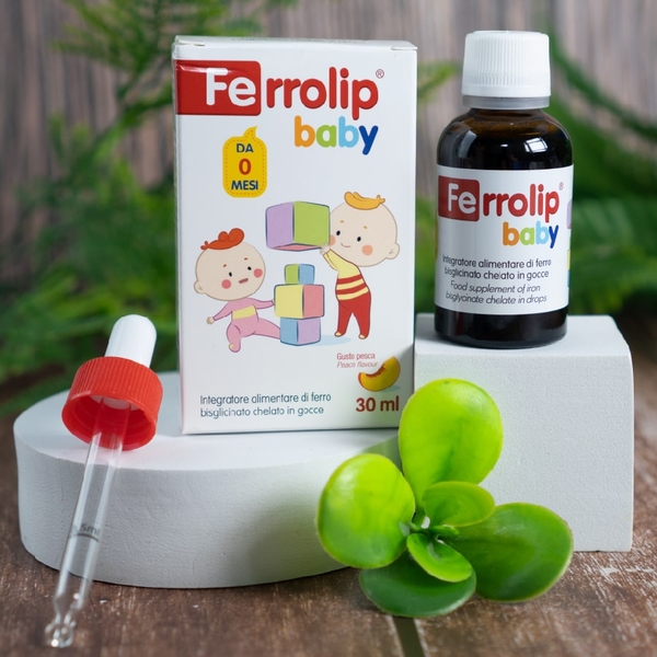 Ferrolip Baby - Bổ sung sắt hữu cơ cho bé sơ sinh dạng nhỏ giọt
