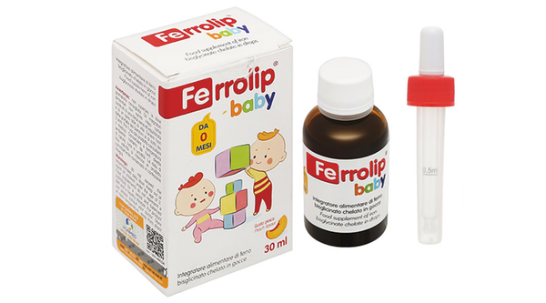 Ferrolip Baby - Bổ sung sắt hữu cơ cho bé sơ sinh dạng nhỏ giọt
