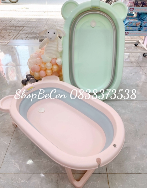 Thau tắm kèm phao gấp gọn