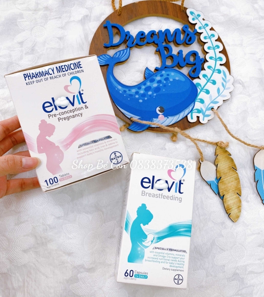 Elevit bầu Úc họp 100 viên