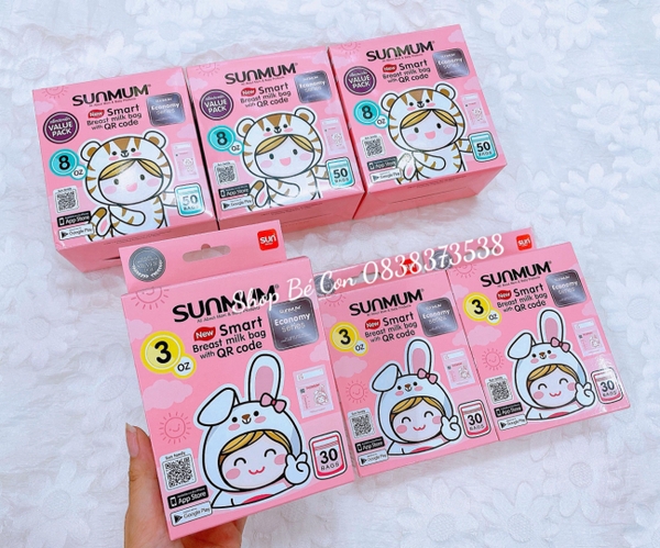 Bỏ mẫu Túi Trữ Sữa Sunmum