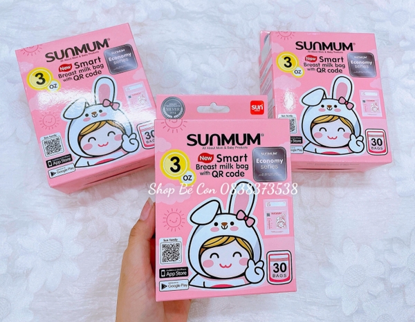 Hộp 30 túi trữ sữa Sunmum