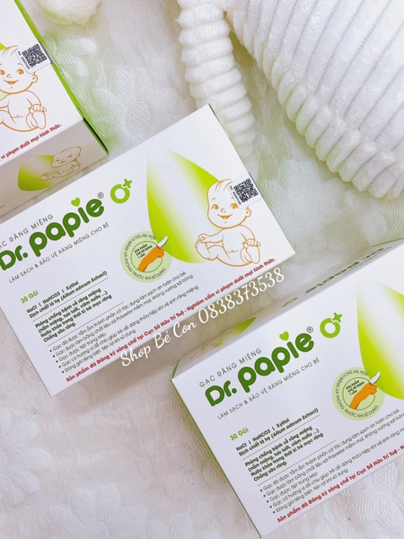 Gạc rơ răng miệng Dr.papie hộp 30 gói