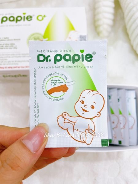 Gạc rơ răng miệng Dr.papie hộp 30 gói