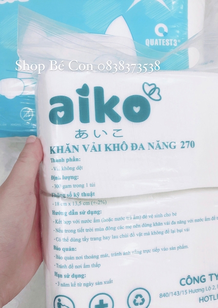 Khăn khô Aiko 500g