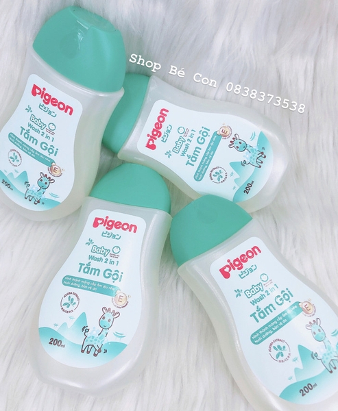 Tắm gội Pigeon sơ sinh 200ml