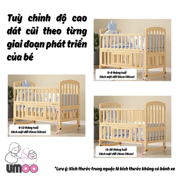 Củi gỗ đa năng trơn Umoo UM 08136