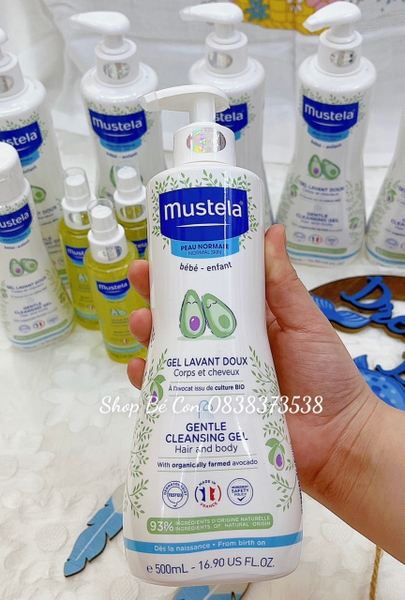 Sữa tắm gội Mustela 500ml