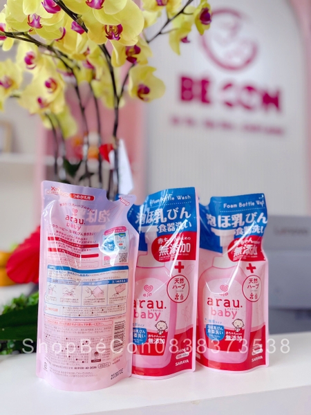 Nước rửa bình Arau túi 450ml