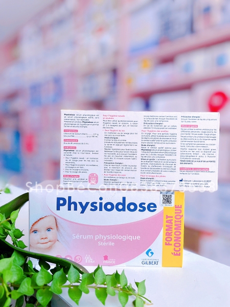 Nước muối sinh lý Pháp Physiodose- Mẫu mới