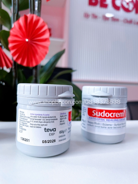 Kem hăm tã Sudocrem 60g ( Antiseptic healing cream)