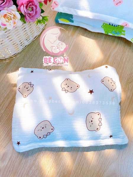 Gối nằm muslin đinh lăng Taco