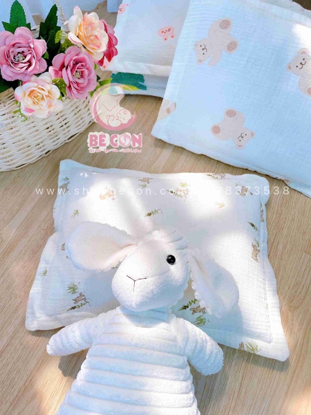 Gối nằm muslin đinh lăng Taco