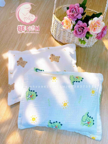 Gối nằm muslin đinh lăng Taco
