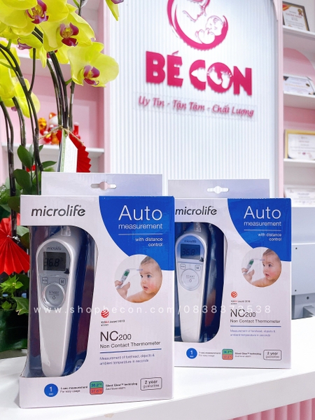 ✔ NHIỆT KẾ ĐIỆN TỬ HỒNG NGOẠI ĐO TRÁN MICROLIFE NC200 (Chính Hãng, Bảo Hành 2 Năm) – Hàng Có Sẵn