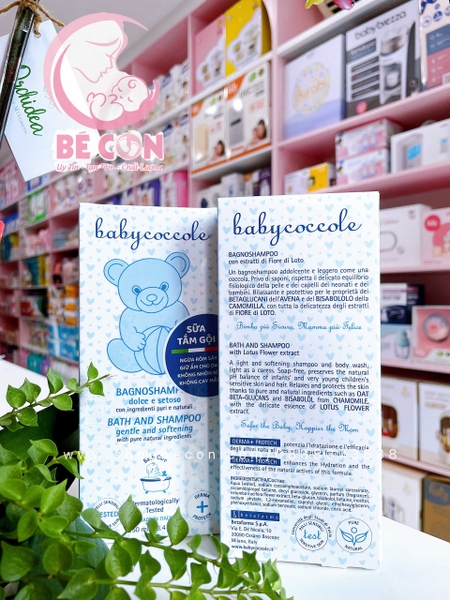 Sữa tắm gội chiết xuất hoa sen Babycoccle