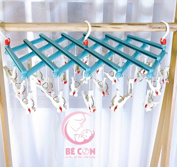 Móc nhựa gấp gọn 29 kẹp