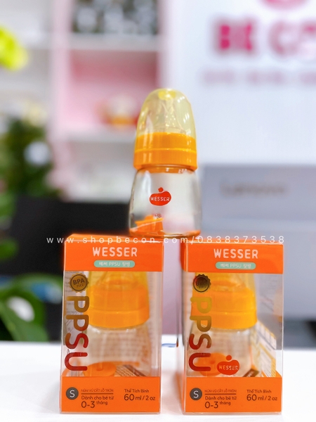 Bình sữa wesser ppsu 60ml