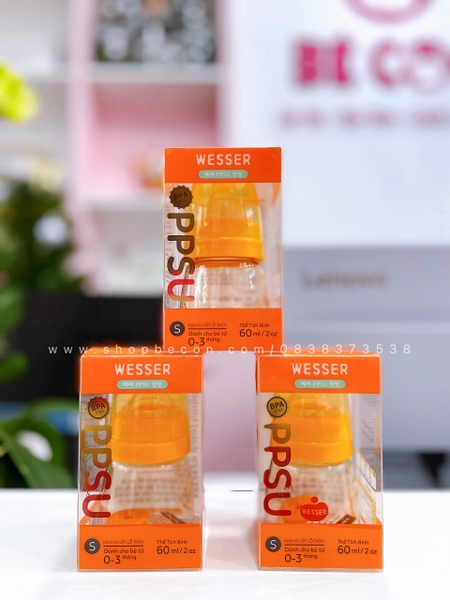 Bình sữa wesser ppsu 60ml