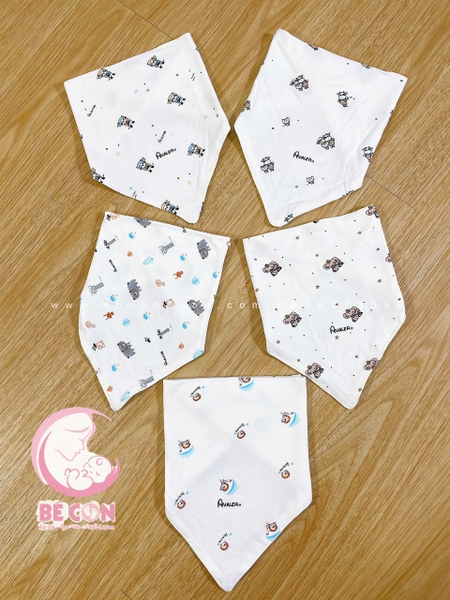Set 5 yếm tam giác sợi tre Avaler