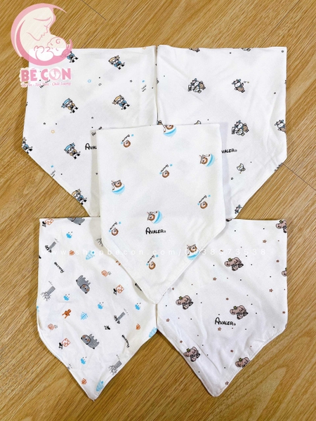 Set 5 yếm tam giác sợi tre Avaler