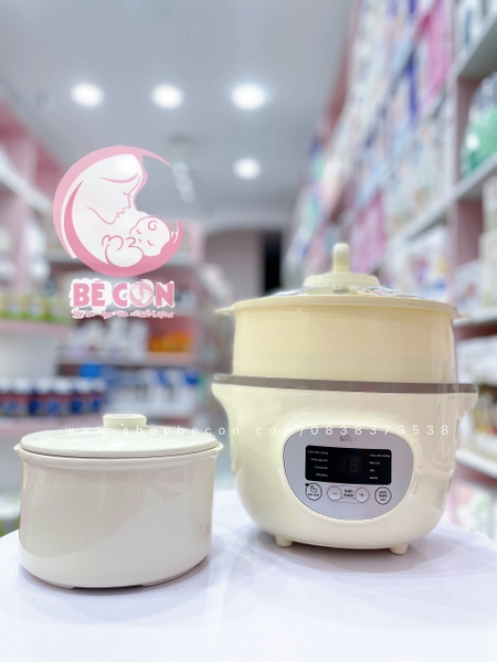 nấu cháo Bear 1.6L phiên bản Quốc Tế - Kem