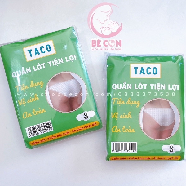 Quần Lót Giấy Taco size 3XL