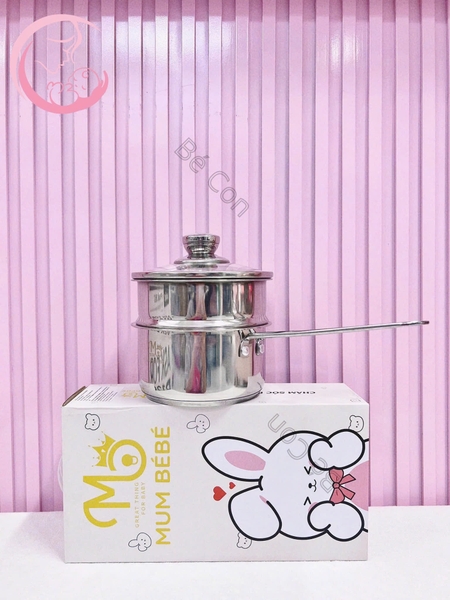 Quánh bột inox 16cm kèm xửng
