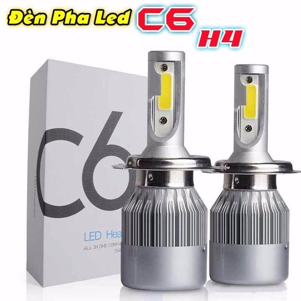 Bộ 2 Đèn Pha Led C6 H4 Siêu Sáng Loại 1