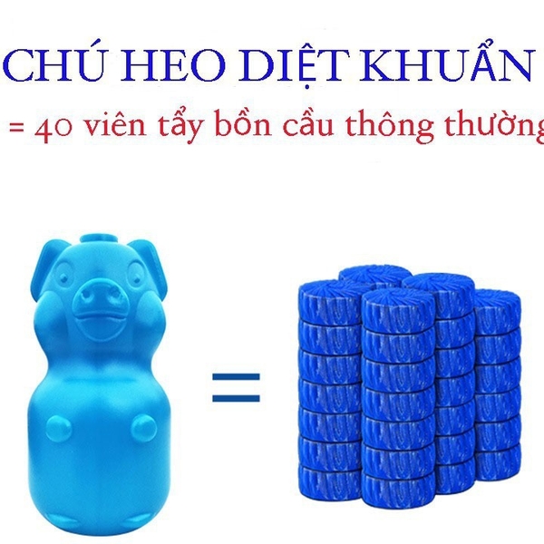 Lọ Thả Bồn Cầu Khử Mùi Diệt Khuẩn Con Heo - Gấu Hàn Quốc
